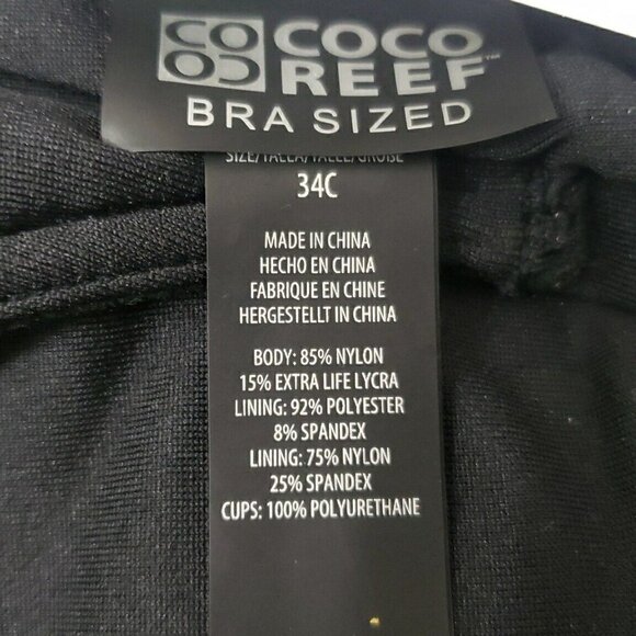 COCO Reef Ultra Fit Underwire Tankini Swim Top Women's Sz 34C - Picture 7 of 8